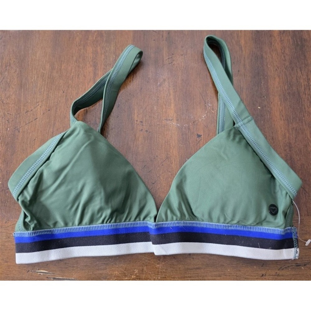 NWOT Lovers & Friends Work SMALL Olive Green Work Out Bra 131698